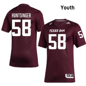 Youth William Huntsinger Maroon Texas A&M Aggies #58 College Football Alumni Jerseys 806201-760